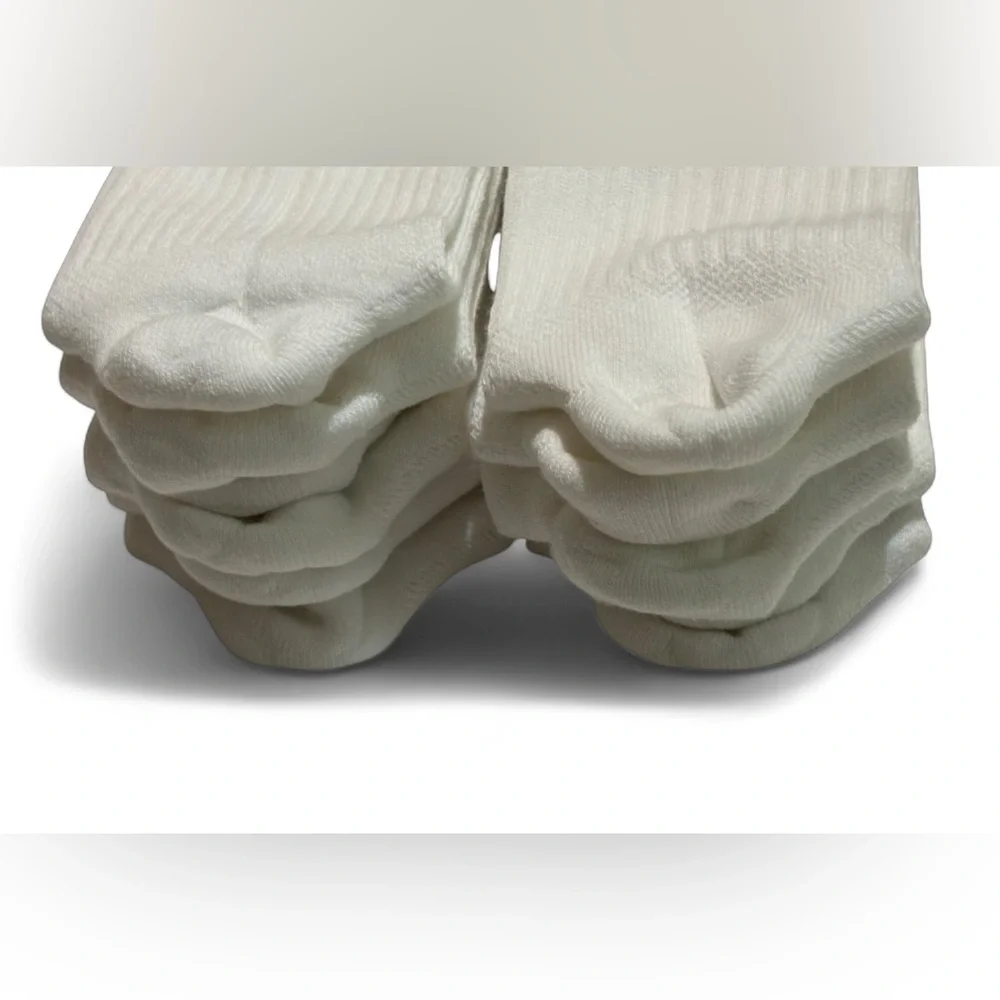 Under Armour UA Training Cotton Cushioned white crew socks 6 pack